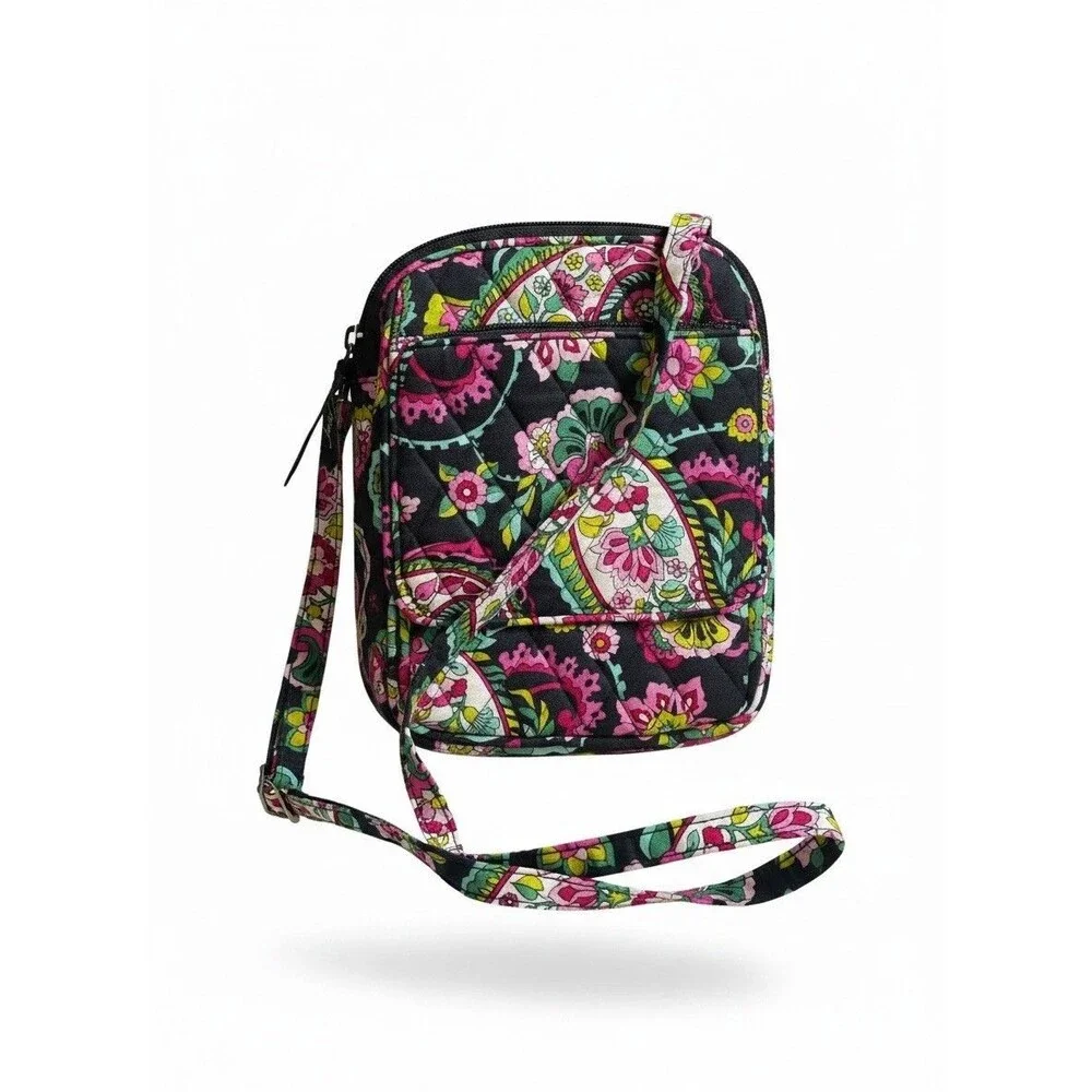 Vera Bradley Small Hipster Crossbody Bag - Petal Paisley Fabric Design NWOT